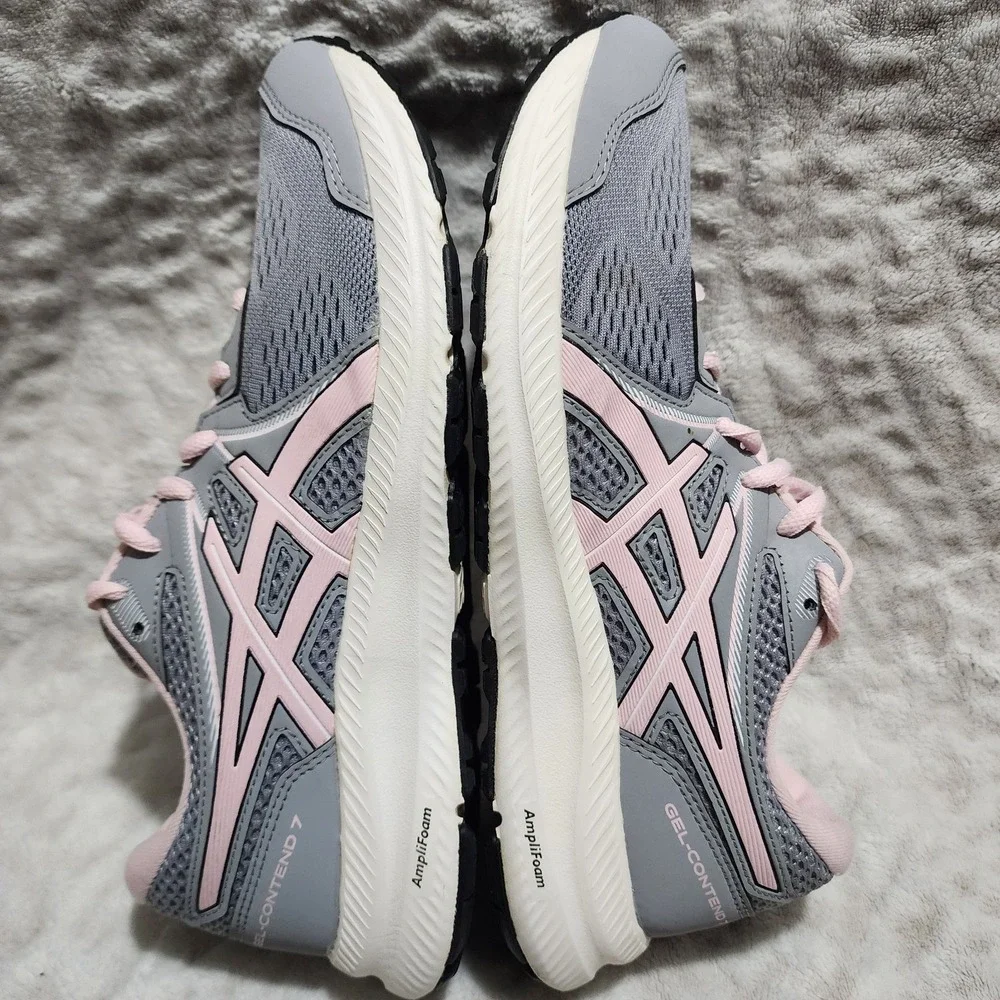 Asics Women's Gel-Contend 7 Running Shoes Size 9 Sheet Rock/Pink Salt Workout